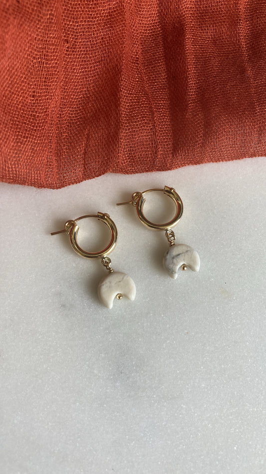 Howlite Mahina Hoops