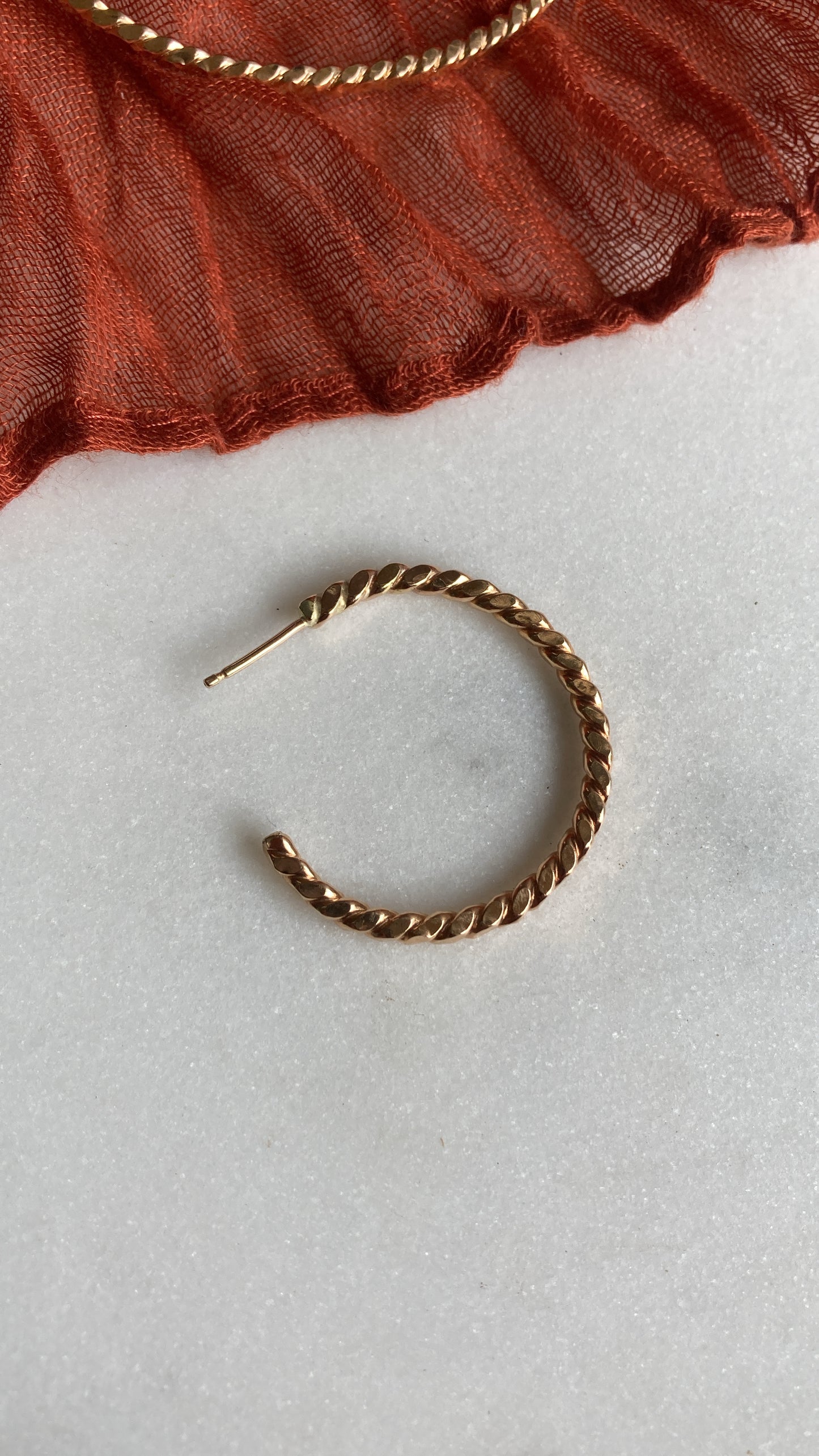Rootsy Roots Hoop Studs