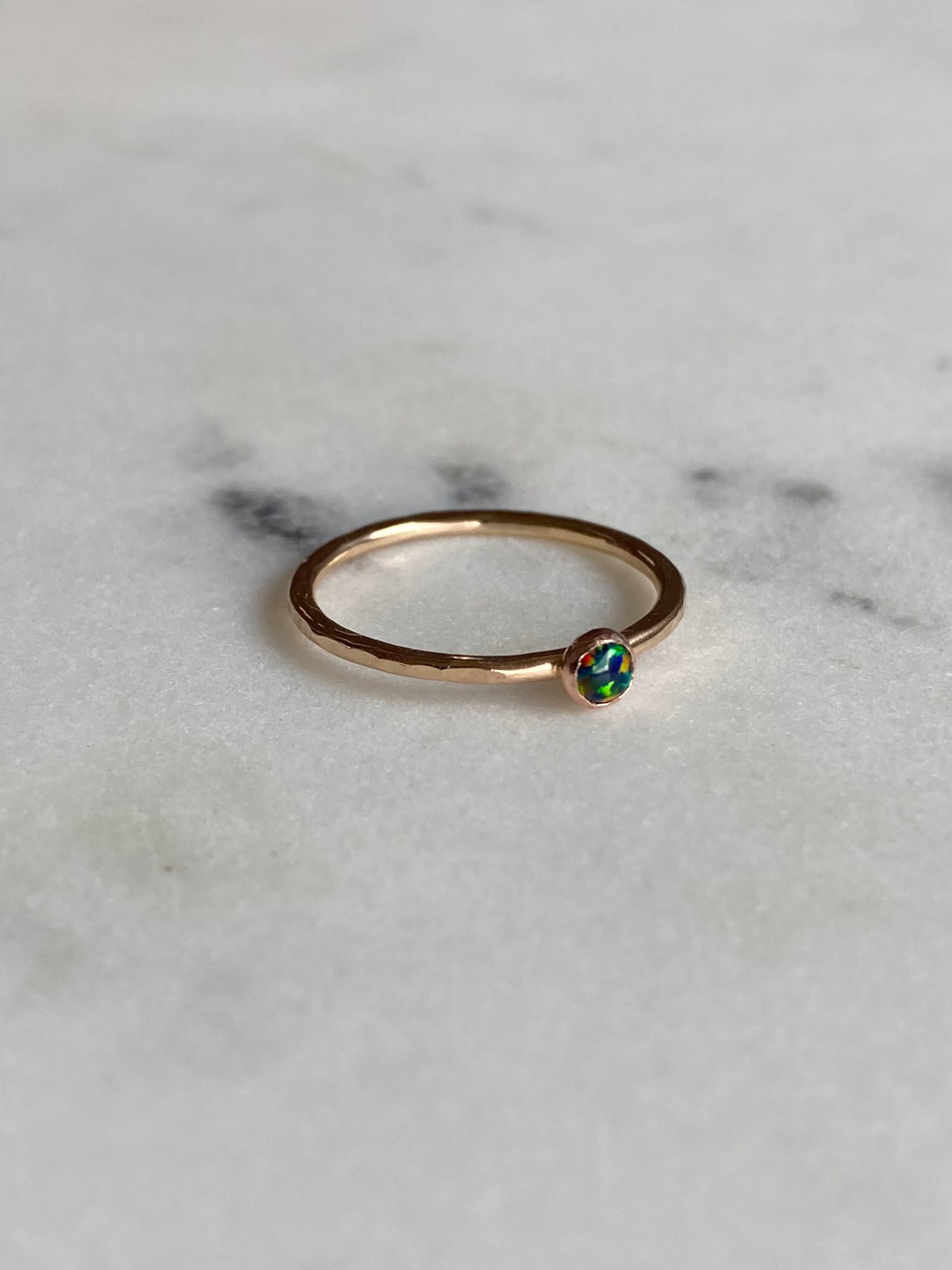 Black Opal Ring