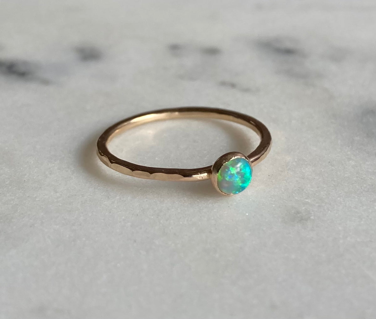 Black Opal Ring