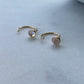 Slip On Birthstone Hoops