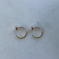 Slip On Birthstone Hoops