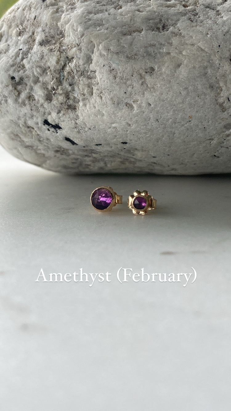 Birthstone Studs